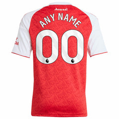 Adidas Arsenal Youth 2025/26 Home Replica Custom Jerseys - Red