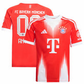 Adidas Bayern Munich Youth 2025/26 Home Replica Custom Jerseys - Red