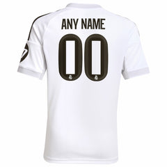 Adidas Real Madrid Youth 2025/26 Home Replica Custom Jerseys - White