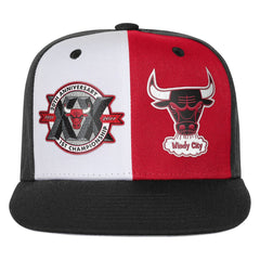 Mitchell & Ness - Chicago Bulls Youth 20th Anniversary Duo Front Snapback Hat - Black