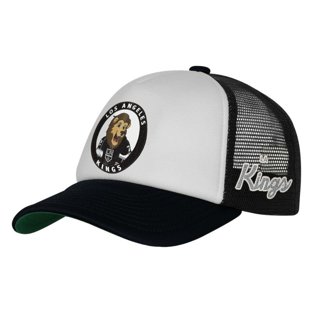 Los Angeles Kings - Mitchell & Ness Youth Mascot Adjustable Trucker Hat White