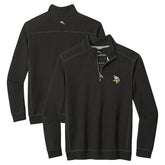 Minnesota Vikings Big & Tall Montego Bay Half-Zip Pullover Black - Tommy Bahama