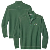 Green Bay Packers Big & Tall Montego Bay Half-Zip Pullover Green - Tommy Bahama