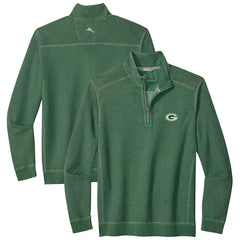 Green Bay Packers Big & Tall Montego Bay Half-Zip Pullover Green - Tommy Bahama