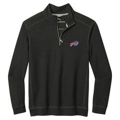 Buffalo Bills Big & Tall Montego Bay Half-Zip Pullover Black - Tommy Bahama