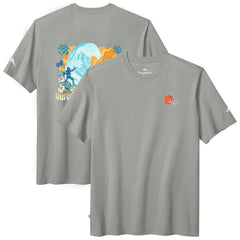 Cleveland Browns Huddle & Hang Tens T-Shirt Gray - Tommy Bahama