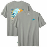 Detroit Lions Huddle & Hang Tens T-Shirt Gray - Tommy Bahama