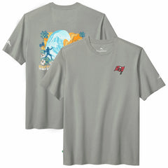 Tampa Bay Buccaneers Huddle & Hang Tens T-Shirt Gray - Tommy Bahama