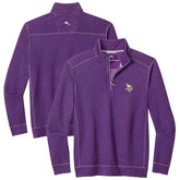 Minnesota Vikings Sport Tobago Half-Zip Pullover Purple - Tommy Bahama