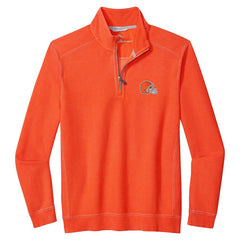 Cleveland Browns Sport Tobago Half-Zip Pullover Orange - Tommy Bahama