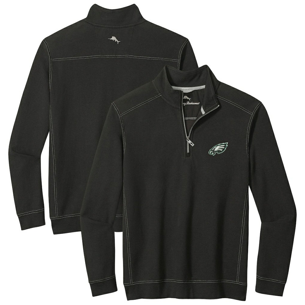 Philadelphia Eagles Sport Tobago Half-Zip Pullover Black - Tommy Bahama