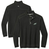 Philadelphia Eagles Sport Tobago Half-Zip Pullover Black - Tommy Bahama