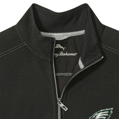 Philadelphia Eagles Sport Tobago Half-Zip Pullover Black - Tommy Bahama