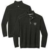 Las Vegas Raiders Sport Tobago Half-Zip Pullover Black - Tommy Bahama