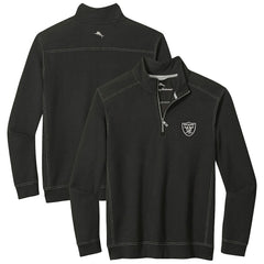 Las Vegas Raiders Sport Tobago Half-Zip Pullover Black - Tommy Bahama