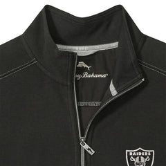 Las Vegas Raiders Sport Tobago Half-Zip Pullover Black - Tommy Bahama
