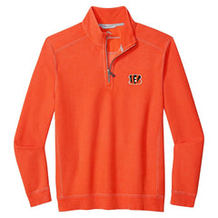Cincinnati Bengals Sport Tobago Half-Zip Pullover Orange - Tommy Bahama