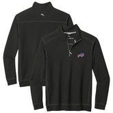 Buffalo Bills Sport Tobago Half-Zip Pullover Black - Tommy Bahama