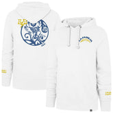 Los Angeles Chargers '47 La Familia Headline Pullover Hoodie White - 47 brand