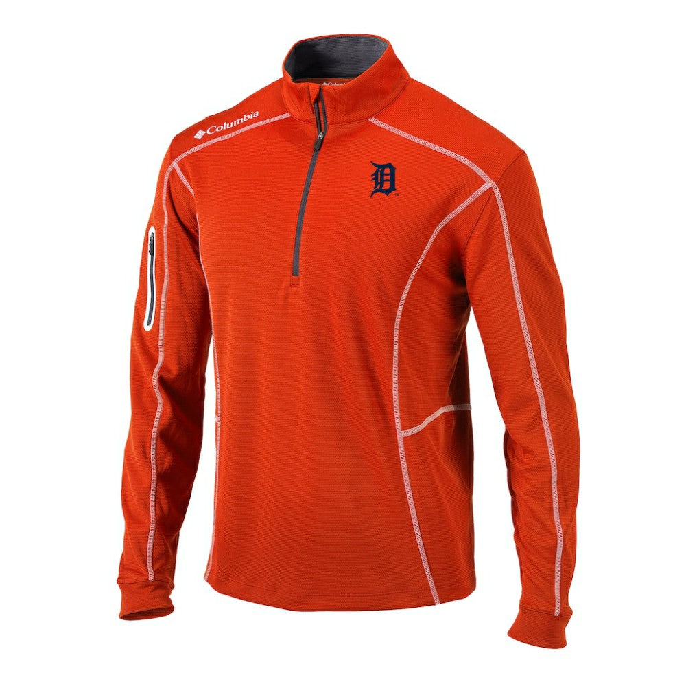 Detroit Tigers Columbia Omni-Wick Shotgun Quarter-Zip Pullover Clearance