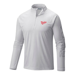 Minnesota Twins Columbia Terminal Tackle Omni-Wick Raglan Quarter-Zip Pullover Lifestyle
