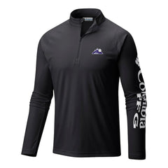 Colorado Rockies Columbia Terminal Tackle Omni-Wick Raglan Quarter-Zip Pullover Lifestyle
