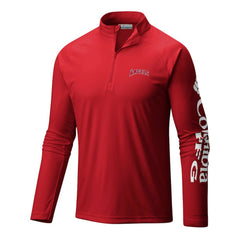 Los Angeles Angels Columbia Terminal Tackle Omni-Wick Raglan Quarter-Zip Pullover for sale