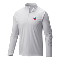 Chicago Cubs Columbia Terminal Tackle Omni-Wick Raglan Quarter-Zip Pullover On Sale