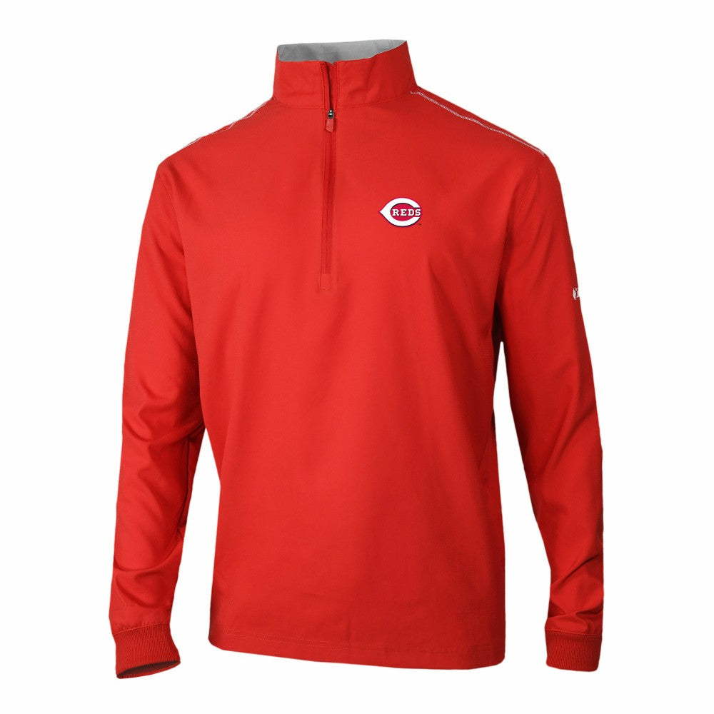 Cincinnati Reds Columbia Omni-Wick Bogey's Paradise Quarter-Zip Pullover On Sale