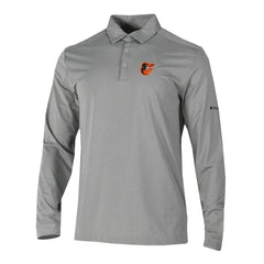 Baltimore Orioles Columbia Omni-Wick Pin High Long Sleeve Polo discount