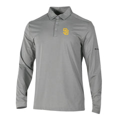 San Diego Padres Columbia Omni-Wick Pin High Long Sleeve Polo for sale