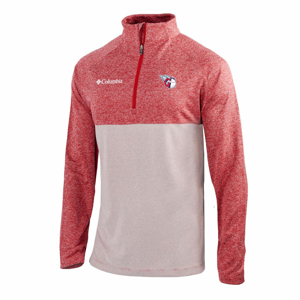 Cleveland Guardians Columbia Omni-Wick Raglan Rockin' It Quarter-Zip Pullover Lifestyle