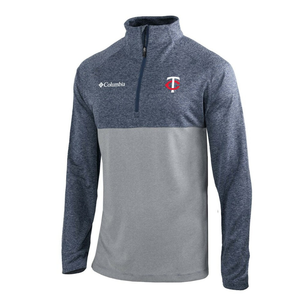 Minnesota Twins Columbia Omni-Wick Raglan Rockin' It Quarter-Zip Pullover On Sale