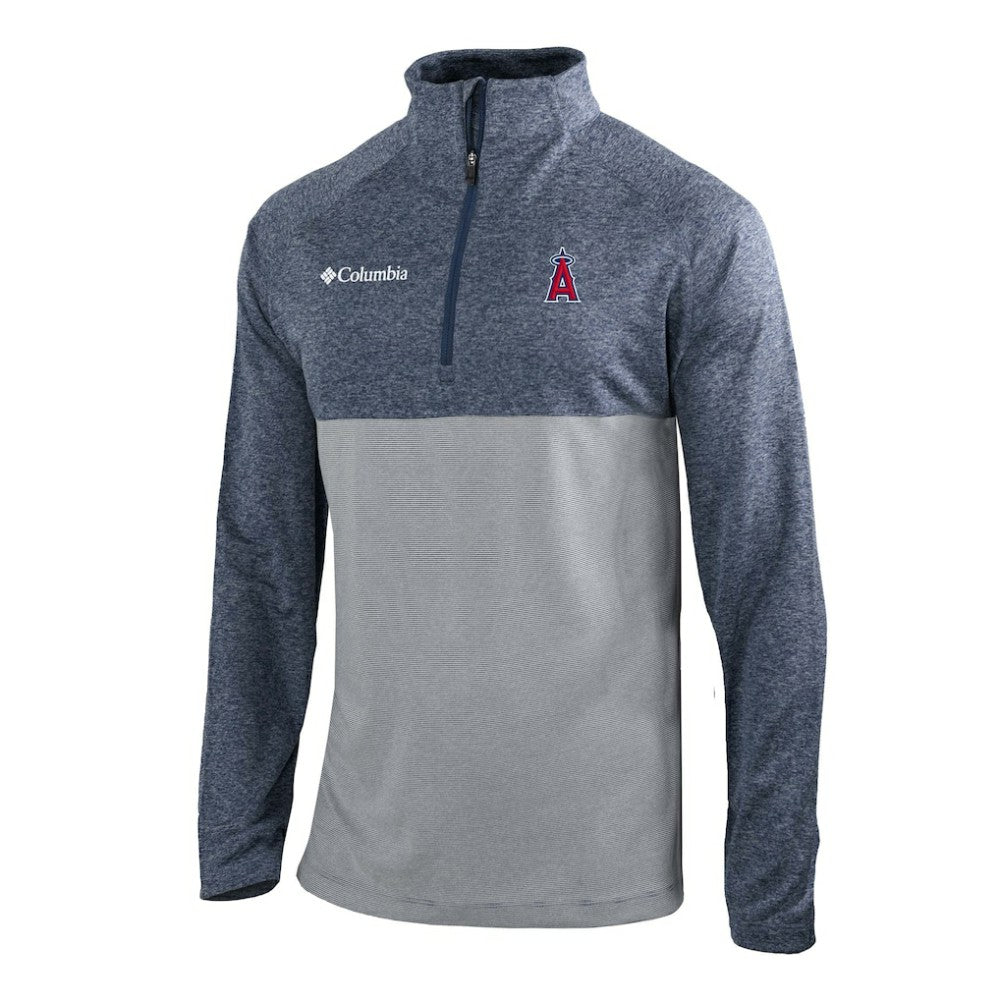 Los Angeles Angels Columbia Omni-Wick Raglan Rockin' It Quarter-Zip Pullover discount