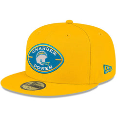 Los Angeles Chargers New Era Charger Power 59FIFTY Fitted Hat Gold - NFL
