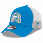 Los Angeles Chargers New Era Charger Power A-Frame 9FORTY Trucker Adjustable Hat Powder Blue - NFL