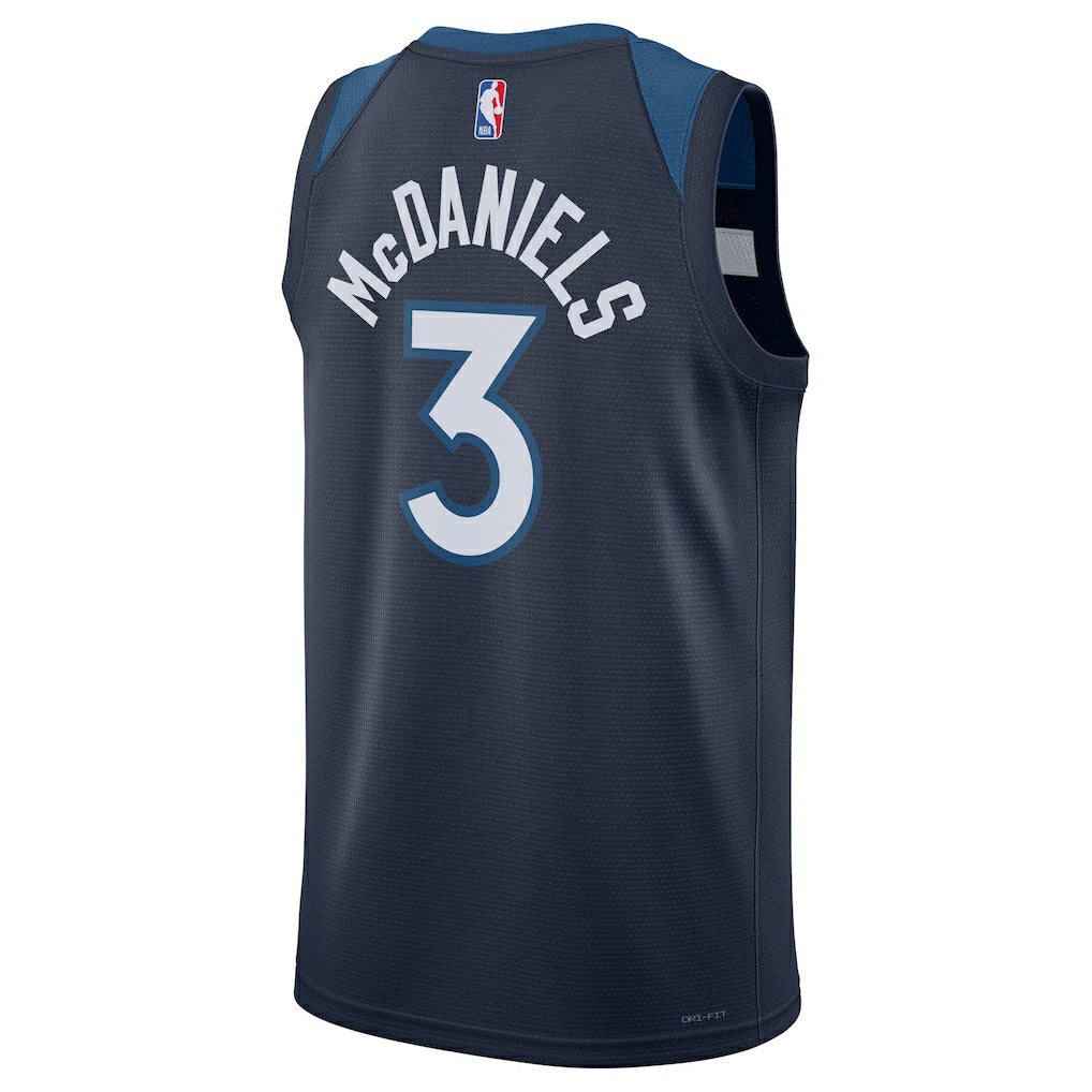 Jaden McDaniels Minnesota Timberwolves Unisex Swingman Player Jersey - Icon Edition - Navy | NBA Jerseys