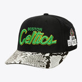Mitchell & Ness - Boston Celtics x Just Don I Love This Team Snakeskin Strapback Hat - Black