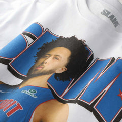 NBA - Cade Cunningham Detroit Pistons SLAM Unisex April/May 2025 Cover Graphic T-Shirt - White