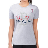 Boston Red Sox G-III 4Her by Carl Banks Women's Super-Slim Fit Lightweight Shadow Logo Graphic T-Shirt On Sale