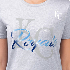 Kansas City Royals G-III 4Her by Carl Banks Women's Super-Slim Fit Lightweight Shadow Logo Graphic T-Shirt Near Me
