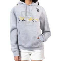 San Diego Padres G-III 4Her by Carl Banks Women's Shadow Logo Graphic Pullover Hoodie On Sale
