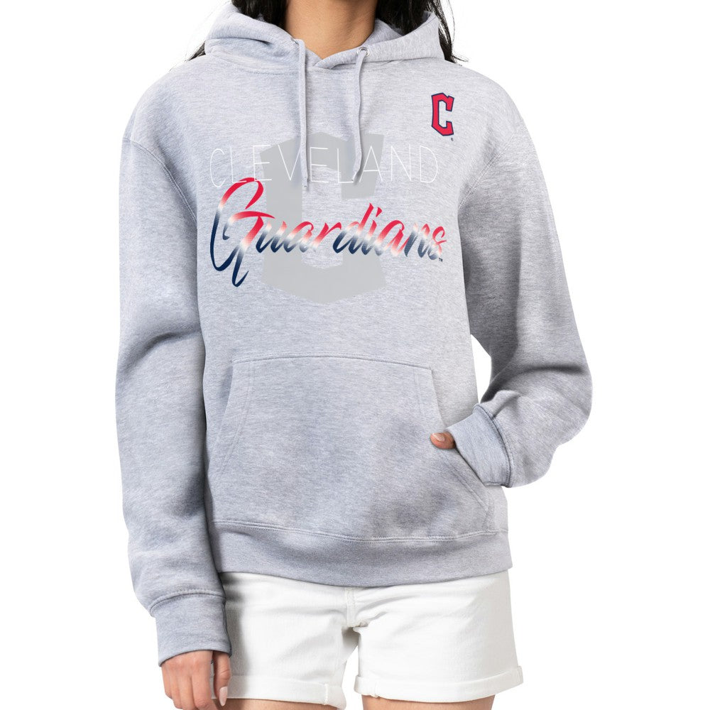 Cleveland Guardians G-III 4Her by Carl Banks Women's Shadow Logo Graphic Pullover Hoodie Sale