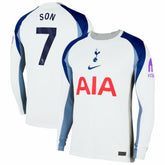 Nike Son Heung-Min Tottenham Hotspur 2025/26 Home Replica Long Sleeve Jerseys - White