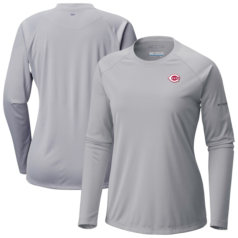 Cincinnati Reds Columbia Tidal Tee II Long Sleeve T-Shirt Near Me