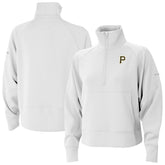 Pittsburgh Pirates Columbia Women's Wickhams Hills Raglan Omni-Wick Quarter-Zip Pullover Clearance
