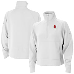 St. Louis Cardinals Columbia Women's Wickhams Hills Raglan Omni-Wick Quarter-Zip Pullover On Sale