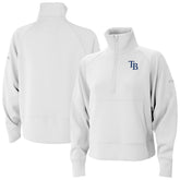 Tampa Bay Rays Columbia Women's Wickhams Hills Raglan Omni-Wick Quarter-Zip Pullover discount