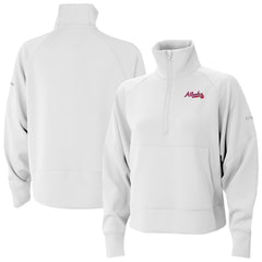 Atlanta Braves Columbia Women's Wickhams Hills Raglan Omni-Wick Quarter-Zip Pullover Online