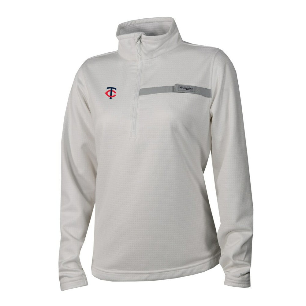 Minnesota Twins Columbia Women's Skiff Guide Fleece Half-Zip Pullover Jacket On Sale